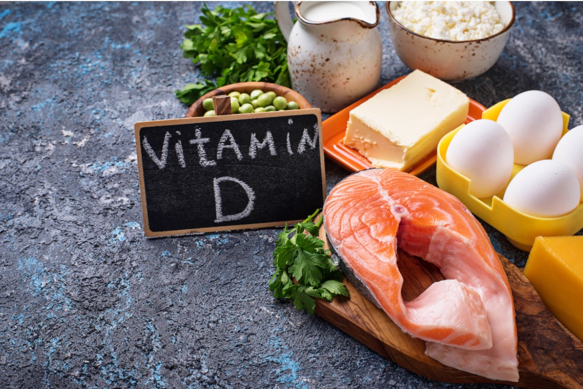 Zdravé potraviny bohaté zdroj vitamínu D