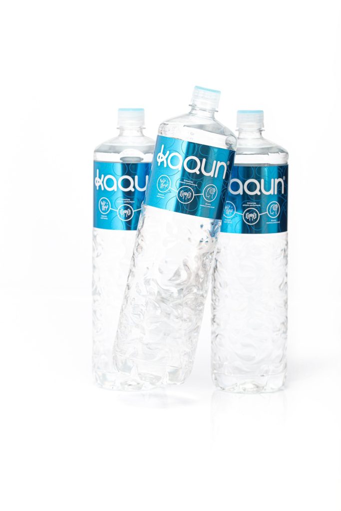 kyslíková voda kaqun tri fľaše 1,5L s novým logom